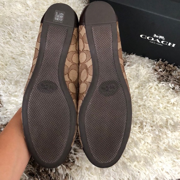 LAST SIZE 8 Coach Chelsea Signature khaki/chestnut - Picture 4 of 8